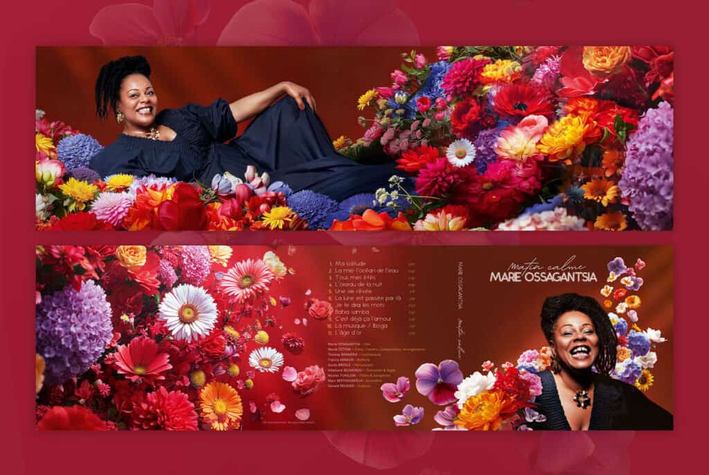 Guide des supports physiques : Bien choisir son packaging CD 13 Packaging CD Digisleeve cartonné poétique pour Marie Ossagantsia « Matin Calme » — Graphisme FKWeb